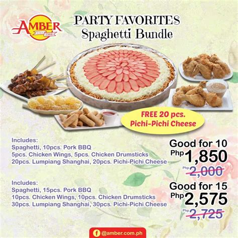 amber's bacoor menu and prices